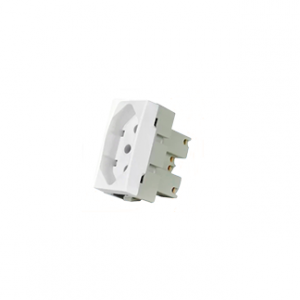 Tomada MarGirius Sleek 20A branco 2P+T NBR