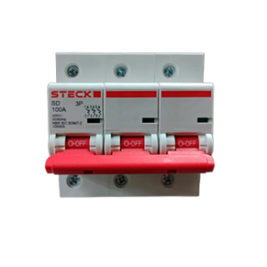 DISJUNTOR STECK TRI 100A CURVA C 10KA SDD3C100