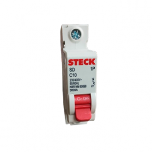 DISJUNTOR STECK UNI 010A CURVA C 3KA SDD61C10