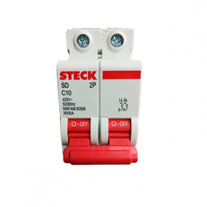 DISJUNTOR STECK BIP 010A CURVA C 3KA SDD62C10