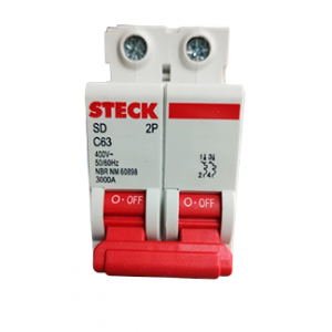 DISJUNTOR STECK BIP 063A CURVA C 3KA SDD62C63