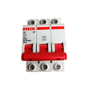 DISJUNTOR STECK TRI 010A CURVA C 3KA SDD63C10