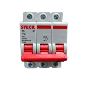 DISJUNTOR STECK TRI 016A CURVA C 3KA SDD63C16