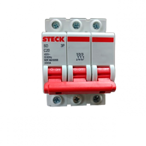 DISJUNTOR STECK TRI 020A CURVA C 3KA SDD63C20