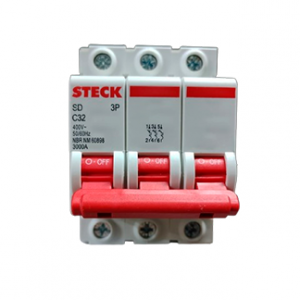 DISJUNTOR STECK TRI 032A CURVA C 3KA SDD63C32