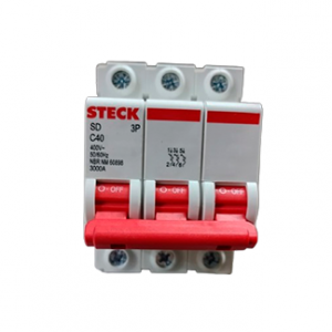 DISJUNTOR STECK TRI 040A CURVA C 3KA SDD63C40