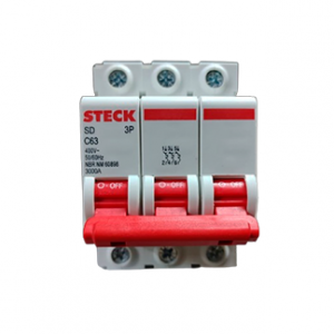 DISJUNTOR STECK TRI 063A CURVA C 3KA SDD63C63